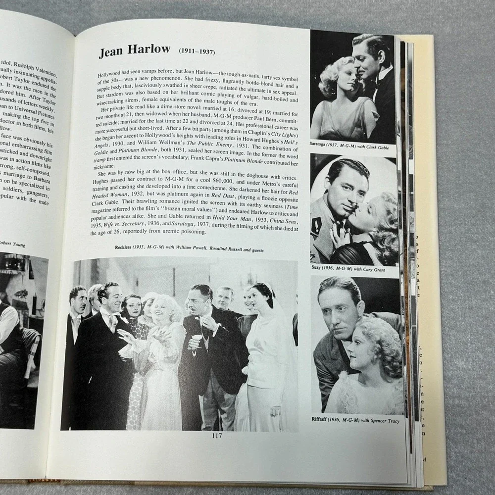 Vintage 1975 Those Fabulous Movie Years The 30s Clark Gable Marx 1st Ed HC DJ